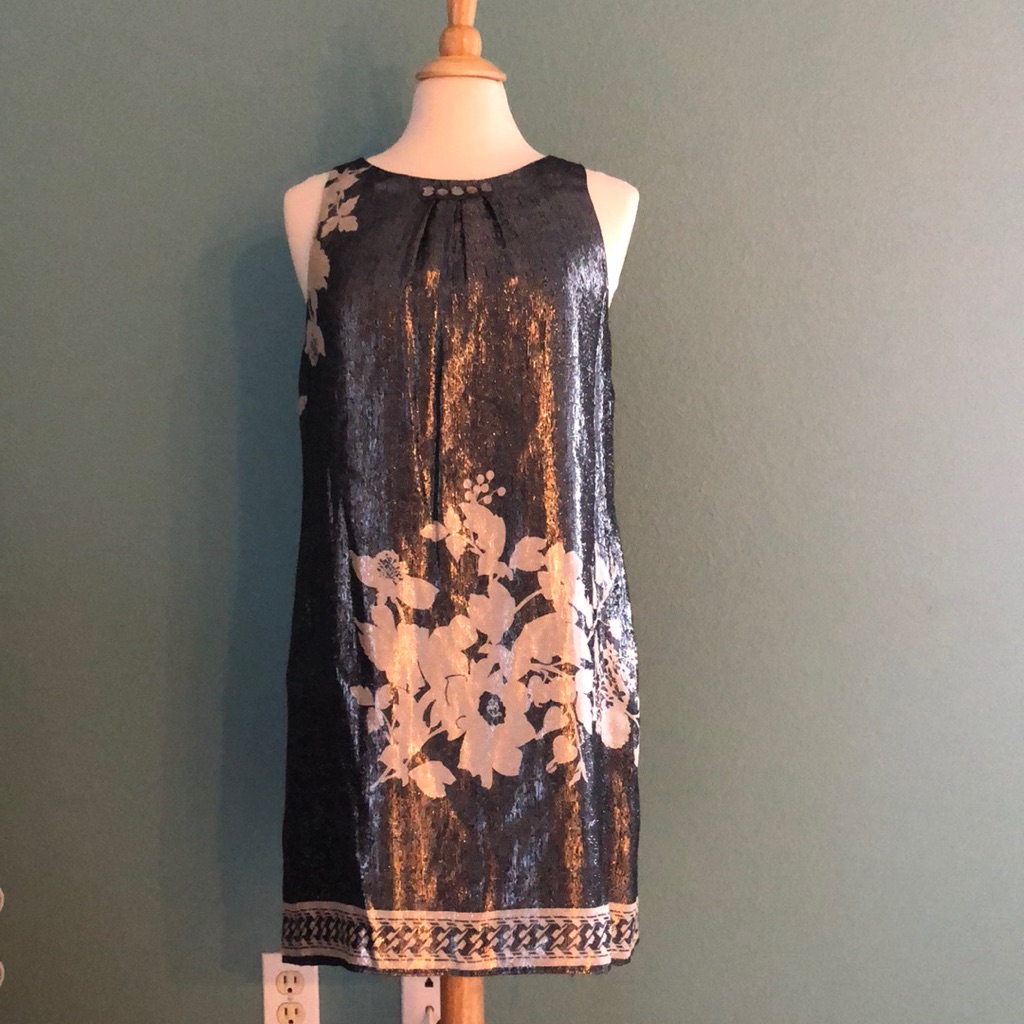 Black And Silver Hale Bob Dress